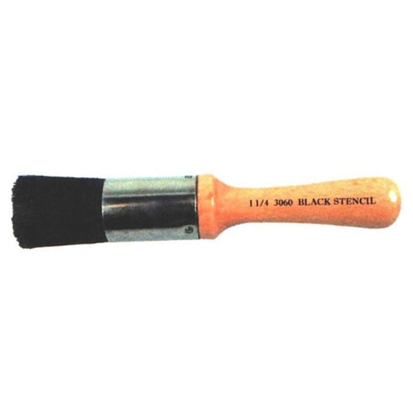 Large Stencil Brush Size 1-1/4, PK12